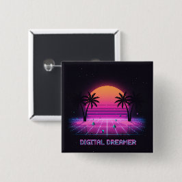 Digital Dreamer Retro-Anstecknadel Button