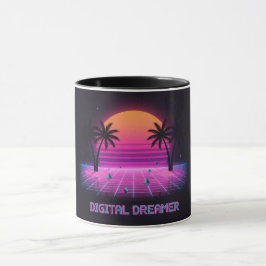 Digital Dreamer Zweifarben-Kaffeetasse Tasse