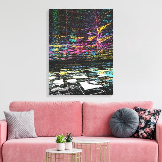 Digital Dreams of Color Leinwanddruck (Insitu (Wohnzimmer))