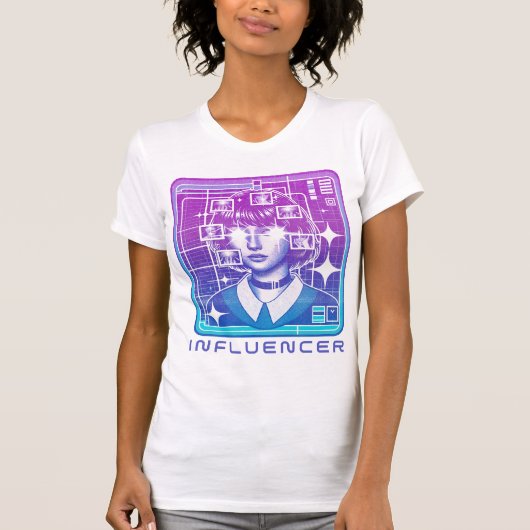 Digital Dreamscape Influencer Tee (Vorderseite)