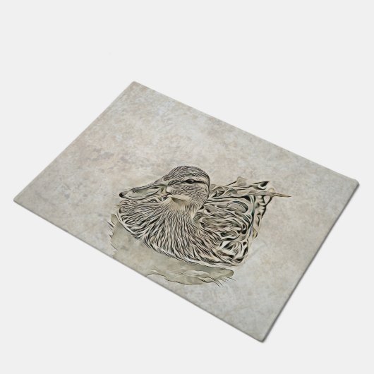 Digital Duck Art Fußmatte (Schrägansicht)