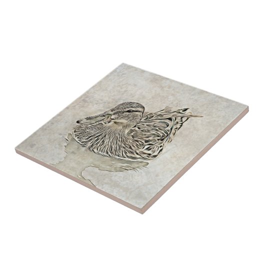 Digital Duck Art Tile Fliese (Seite)