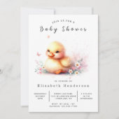 Digital Duck Baby Duck Dusche Einladung (Vorderseite)