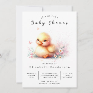 Digital Duck Baby Duck Dusche Einladung
