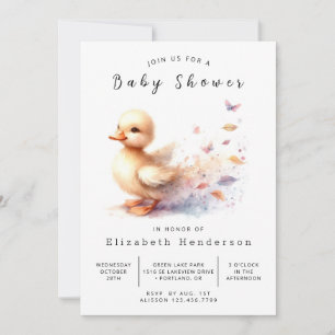Digital Duck Baby Duck Dusche Einladung