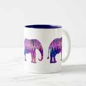 Digital-Elefant Zweifarbige Tasse (VorderseiteRechts)