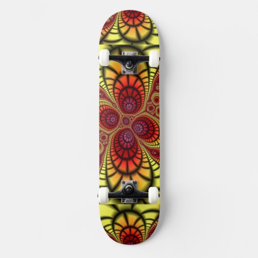 Digital-Entwurfs-Kunst-GoldSchmutz-Rost Skateboard (Vorderseite)