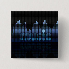 Digital Equalizer Music Wave Wall Button