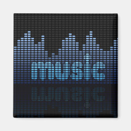Digital Equalizer Music Wave Wall Magnet