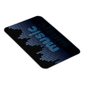 Digital Equalizer Music Wave Wall Magnet (Rechte Seite)