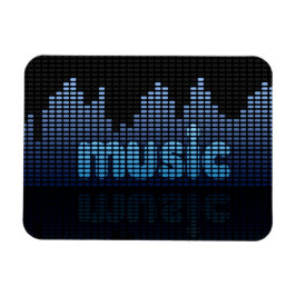 Digital Equalizer Music Wave Wall Magnet