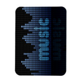 Digital Equalizer Music Wave Wall Magnet (Vertikal)