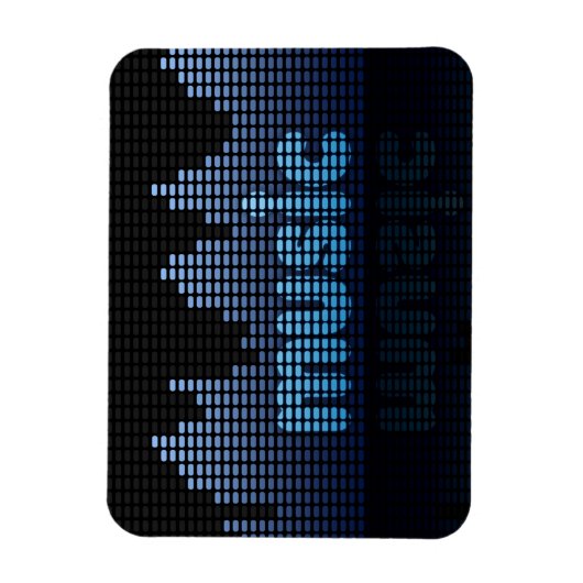 Digital Equalizer Music Wave Wall Magnet (Vertikal)