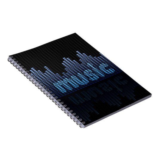 Digital Equalizer Music Wave Wall Notizblock (Rechte Seite)