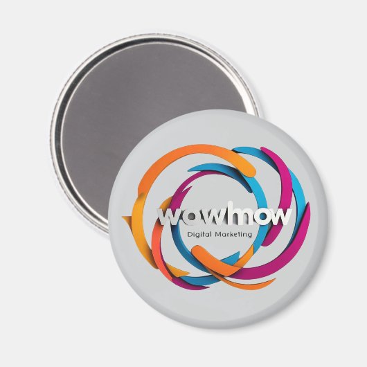 "Digital erhöhen" Magnet (Vorderseite/Rückseite)