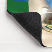 Digital erzeugtes Mexiko-Flaggen-Plätschern Mousepad (Ecke)