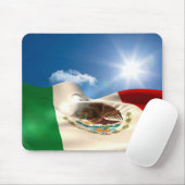 Digital erzeugtes Mexiko-Flaggen-Plätschern Mousepad (Mit Mouse)