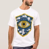  Digital Eye Symbol & Futuristic Tech Art T-Shirt (Vorderseite)