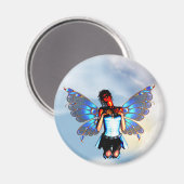 Digital Fairy Magnet Runde (Vorderseite/Rückseite)