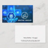 Digital Finance Background  Visitenkarte (Vorne/Hinten)