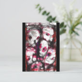 Digital Fingerpainting des Zombie-Jacks Larson… Postkarte (Stehend Vorderseite)