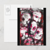 Digital Fingerpainting des Zombie-Jacks Larson… Postkarte (Vorne/Hinten)
