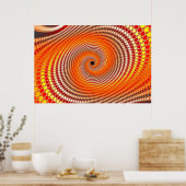 Digital Flare - Fraktal Poster (Küche)