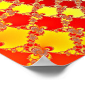 Digital Flare - Fraktal Poster (Ecke)