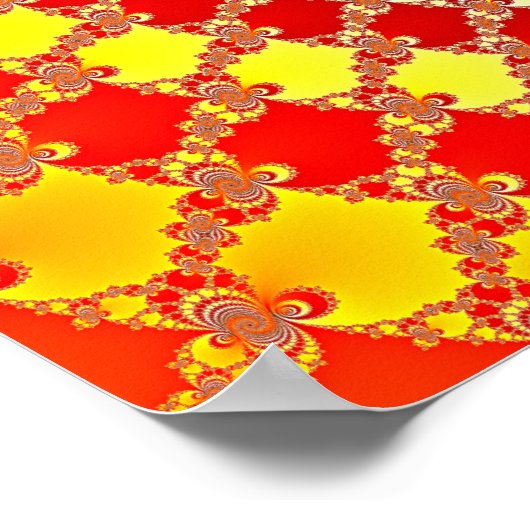 Digital Flare - Fraktal Poster (Ecke)