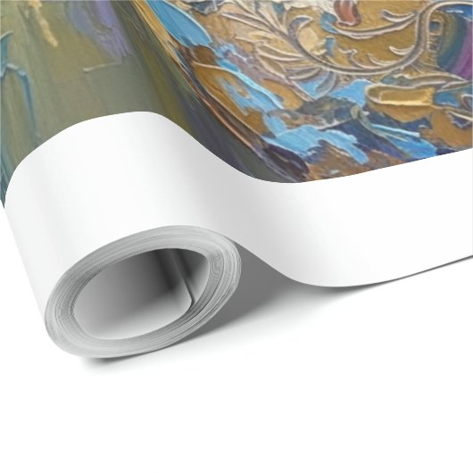 Digital Floral Composition Geschenkpapier (Rolleneckpunkt)