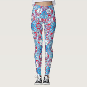Digital Floral Graphic Girly Moderne Kunst Leggings