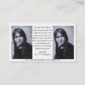 Digital-Foto-Reparaturgeschäftskarte Visitenkarte (Rückseite)