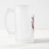 Digital gemalt American Football Design Mattglas Bierglas (Links)