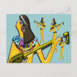 digital gestrichen; frühe ägyptische Postkarte