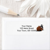 Digital Gezeichnet Bucht- oder Braunpferd auf der (Insitu)