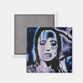 Digital Girl Magnet (Vorderseite/Rückseite)