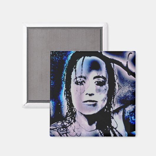 Digital Girl Magnet (Vorderseite/Rückseite)