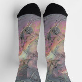Digital Glass leaves Socken (Oben)