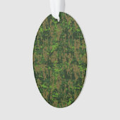 Digital Green Camouflage Accent im Holzlandstil Ornament (Vorderseite)