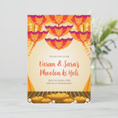 Digital Haldi Einladungen & Digital Haldi lädt ein (Stehend Vorderseite)