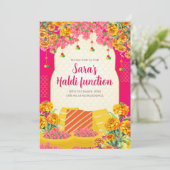 Digital Haldi Einladungen & Digital Mayoun einlade (Stehend Vorderseite)