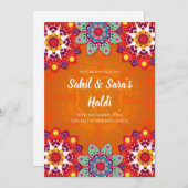 Digital Haldi Einladungen & Wedding Haldi Einladun (Vorne/Hinten)