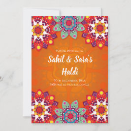 Digital Haldi Einladungen & Wedding Haldi Einladun