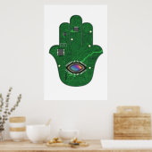 Digital Hamsa Poster (Küche)
