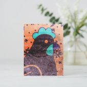 Digital Hen Postkarte (Stehend Vorderseite)