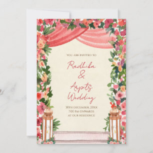 Digital Hindu Einladung indische Hochzeitkarten
