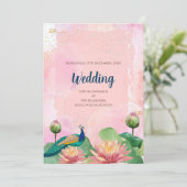 Digital Hindu Hochzeit Einladung Indische Hochzeit (Stehend Vorderseite)