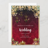 Digital Hindu Hochzeit Einladung Indische Hochzeit (Vorne/Hinten)