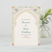 Digital Hindu invitation Indian wedding cards Einladung (Stehend Vorderseite)