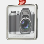 Digital-Illustration der Digitalkamera Silbernes Ornament (Links)